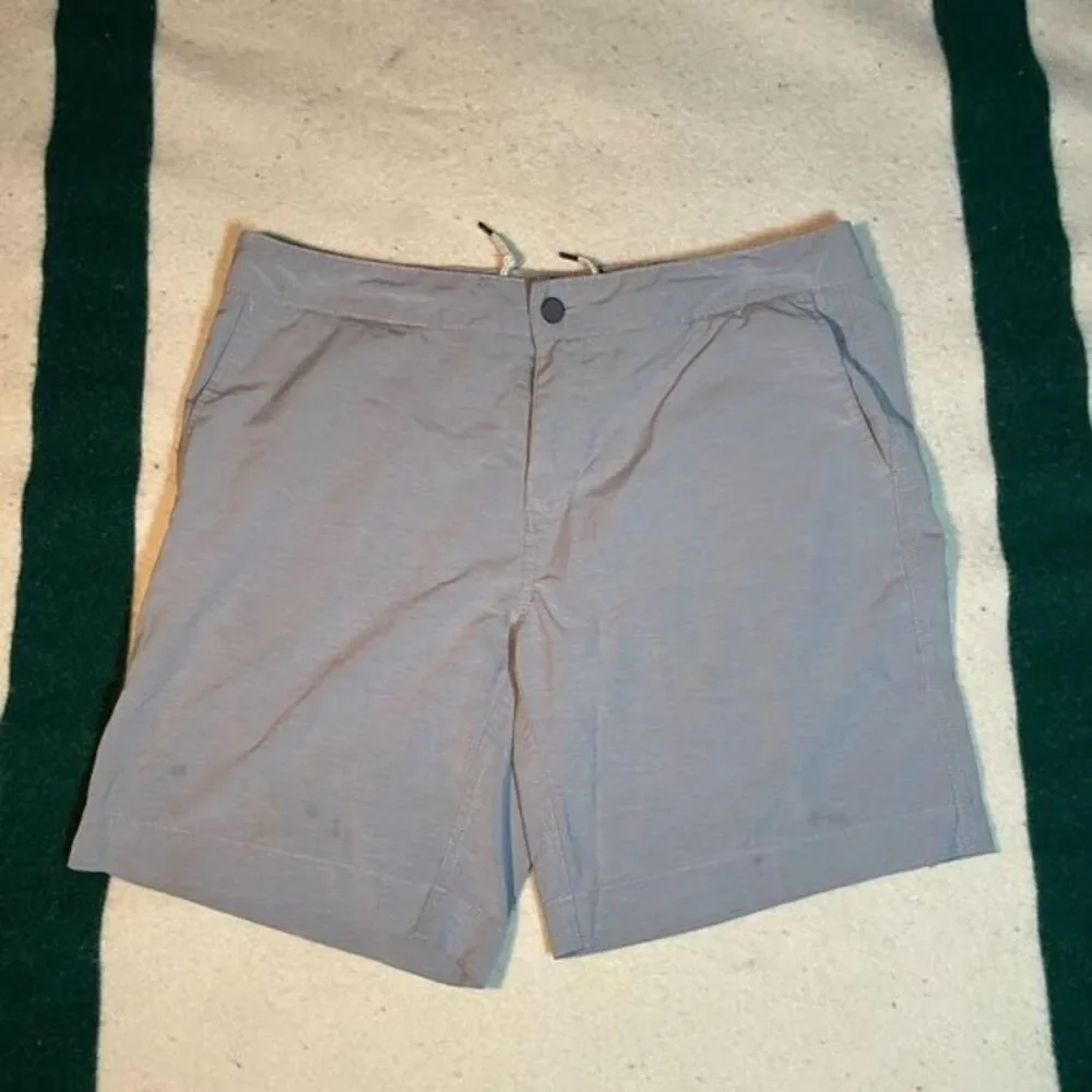 Faherty All Day Shorts‎ Ice Gray Mens Sz 36 Performance Shorts Swim Trunks Combo